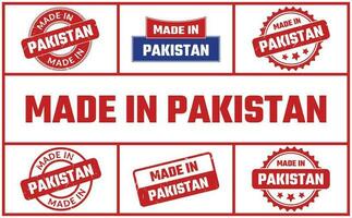 Made In Pakistan Rubber Stamp Set vector