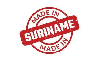 Made In Suriname Rubber Stamp vector