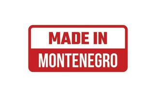 Made In Montenegro Rubber Stamp vector