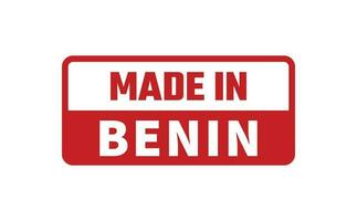 Made In Benin Rubber Stamp vector