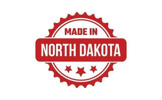 Made In North Dakota Rubber Stamp vector