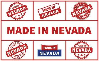 Made In Nevada Rubber Stamp Set vector