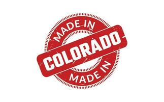 hecho en Colorado caucho sello vector
