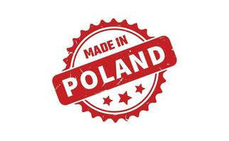 Made In Poland Rubber Stamp vector