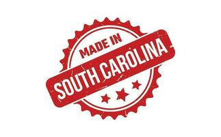 Made In South Carolina Rubber Stamp vector