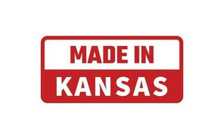 Made In Kansas Rubber Stamp vector