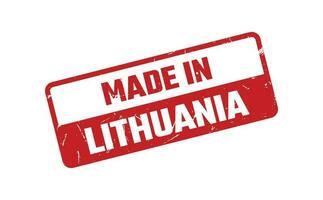 Made In Lithuania Rubber Stamp vector