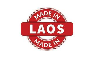 Made In Laos Rubber Stamp vector