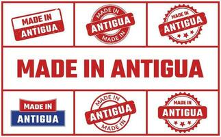 Made In Antigua Rubber Stamp Set vector