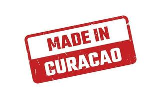 Made In Curacao Rubber Stamp vector