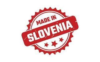 hecho en Eslovenia caucho sello vector
