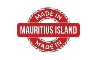 Made In Mauritius Island Rubber Stamp vector