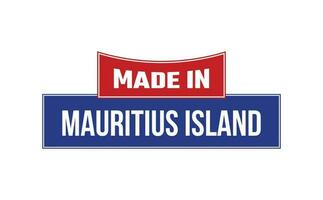 Made In Mauritius Island Seal Vector