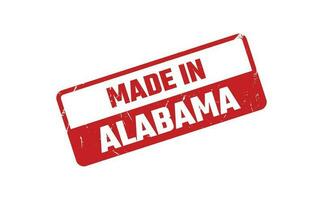 Made In Alabama Rubber Stamp vector