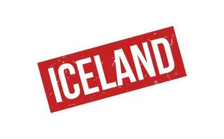 Islandia caucho sello sello vector