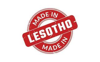 Made In Lesotho Rubber Stamp vector