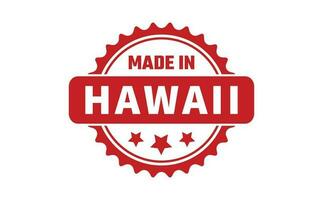 Made In Hawaii Rubber Stamp vector