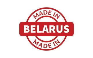 hecho en bielorrusia caucho sello vector