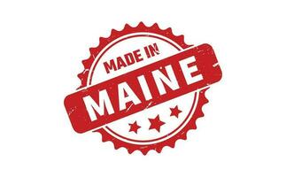 Made In Maine Rubber Stamp vector