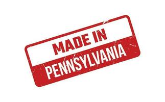 Made In Pennsylvania Rubber Stamp vector