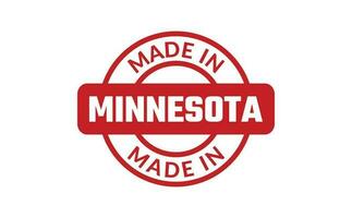 hecho en Minnesota caucho sello vector