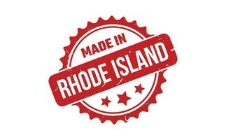 Made In Rhode Island Rubber Stamp vector