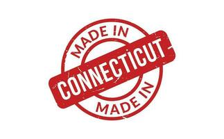 Made In Connecticut Rubber Stamp vector