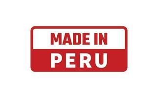 Made In Peru Rubber Stamp vector