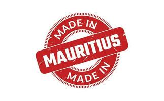 Made In Mauritius Rubber Stamp vector