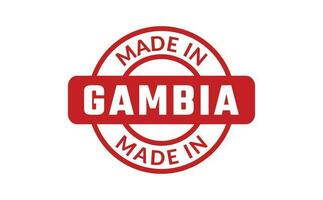 Made In Gambia Rubber Stamp vector