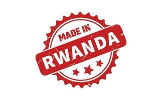 Made In Rwanda Rubber Stamp vector