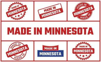 Made In Minnesota Rubber Stamp Set vector