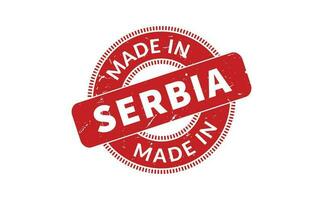 Made In Serbia Rubber Stamp vector