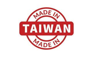 Made In Taiwan Rubber Stamp vector