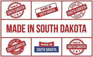 Made In South Dakota Rubber Stamp Set vector