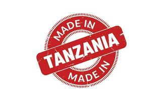 Made In Tanzania Rubber Stamp vector