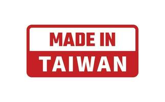 Made In Taiwan Rubber Stamp vector