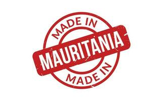 Made In Mauritania Rubber Stamp vector