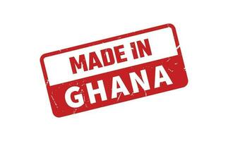 hecho en Ghana caucho sello vector