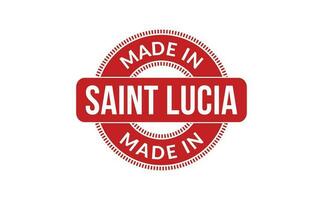 Made In Saint Lucia Rubber Stamp vector