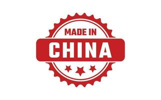 Made In China Rubber Stamp vector