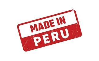 Made In Peru Rubber Stamp vector