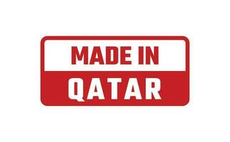 Made In Qatar Rubber Stamp vector