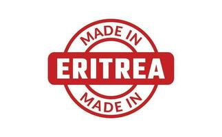 hecho en eritrea caucho sello vector