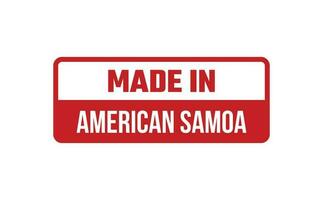 Made In American Samoa Rubber Stamp vector