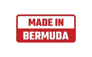 Made In Bermuda Rubber Stamp vector