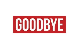 Goodbye Rubber Stamp Seal Vector