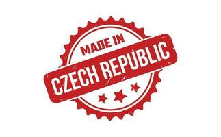 Made In Czech Republic Rubber Stamp vector