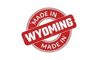 Made In Wyoming Rubber Stamp vector