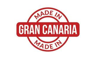 Made In Gran Canaria Rubber Stamp vector